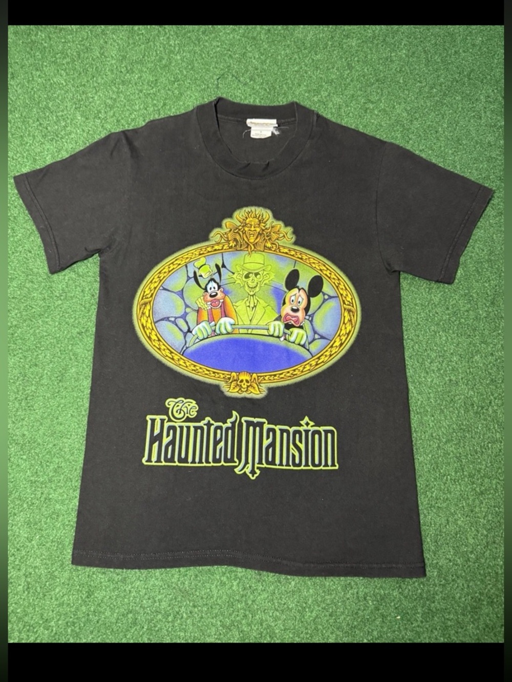 Vintage 90s The Haunted Mansion Disney World RARE Ride Promo Small T Shirt